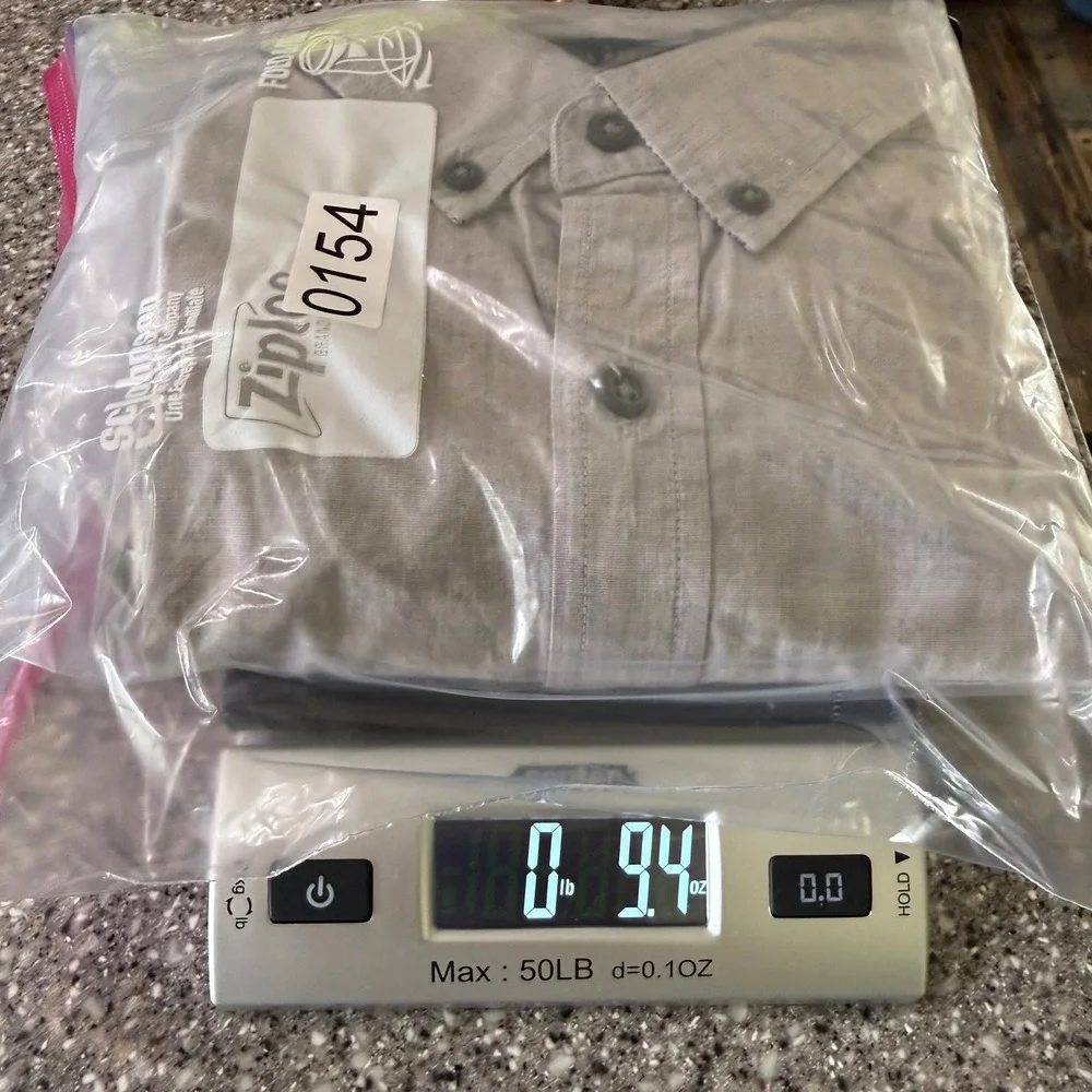 Banana Republic Mens Gray Cotton Button Down Shirt Long Sleeve Size L 16-16.5